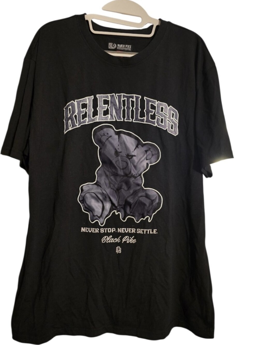Black Pike RELENTLESS Teddy Bear T Shirt Size 2X in EUC